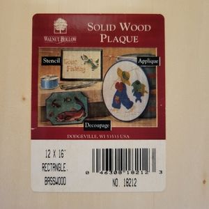 Wood Plaque & Stich 'N Frame
